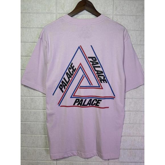 Palace Skateboard Basically A Tri-Ferg‎ T-shirt Pink - Large - Picture 1 of 4